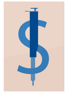 A dollar sign with a pipette